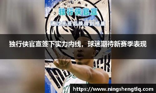 独行侠官宣签下实力内线，球迷期待新赛季表现